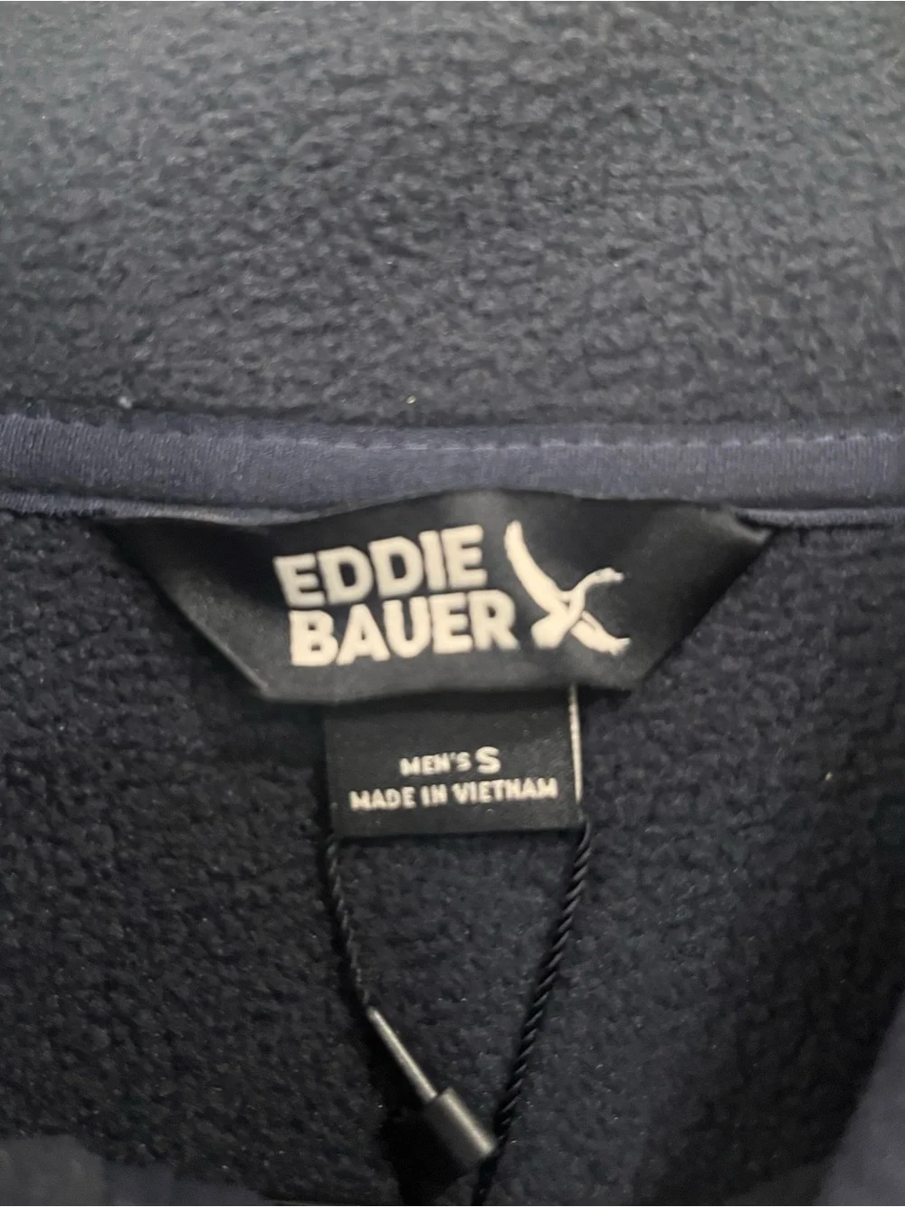 Eddie Bauer Men's Dark Navy Fleece Pullover